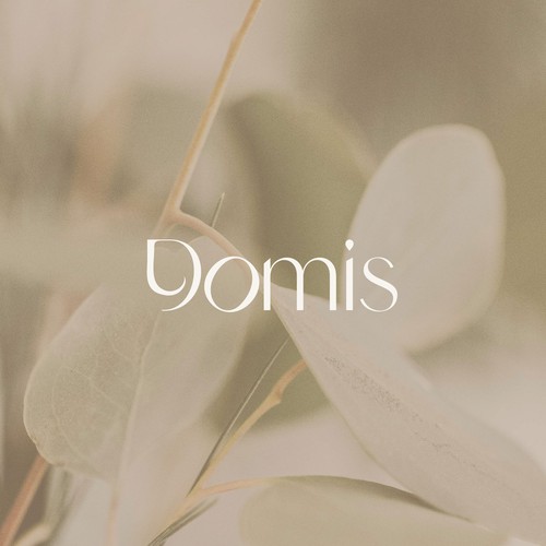 Gold beauty logo with the title 'Elegant word mark design for a cosmetic brand'