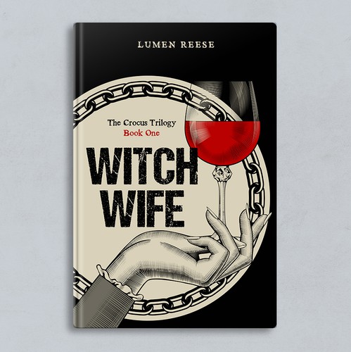 Hand book cover with the title 'Witch Wife'