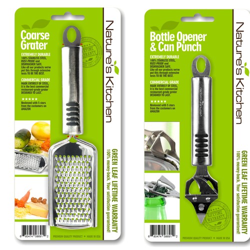 Kitchen packaging with the title 'retail packaging design'