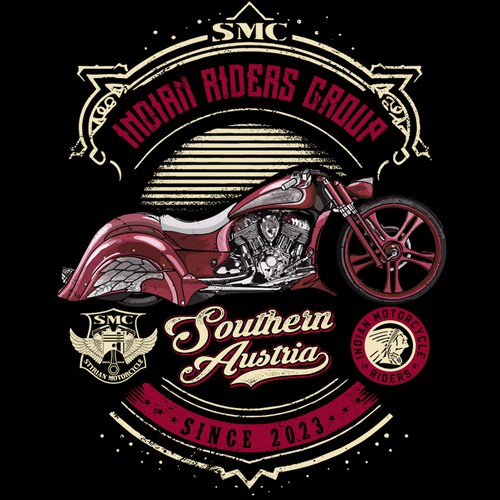 Bike t-shirt with the title 'Indian Riders Group '