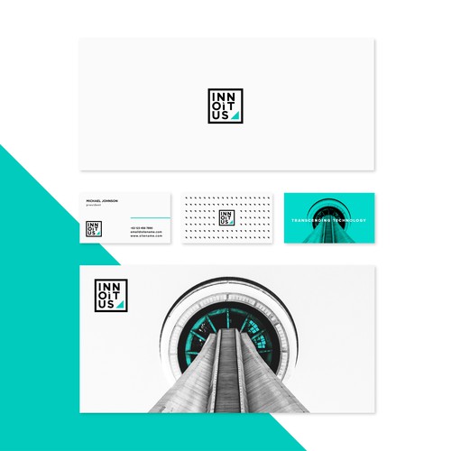 Minimal design with the title 'Logo for new technology company'