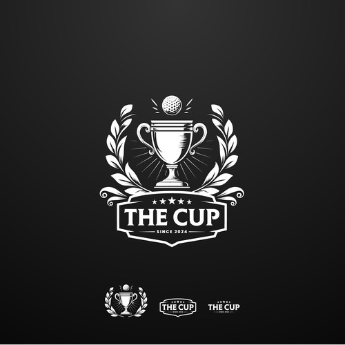 Medal logo with the title 'THE CUP LOGO'