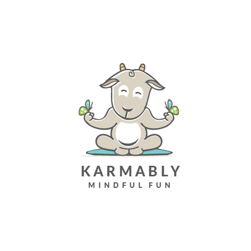 Family design with the title 'Karmably- Mindful fun!'