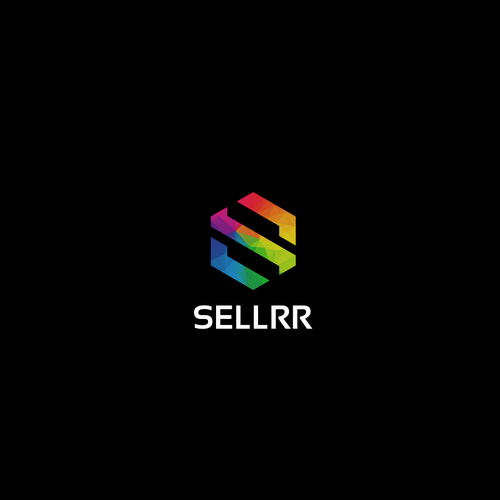 Rainbow logo with the title 'Create a unique logo for the online service marketplace - Sellrr'