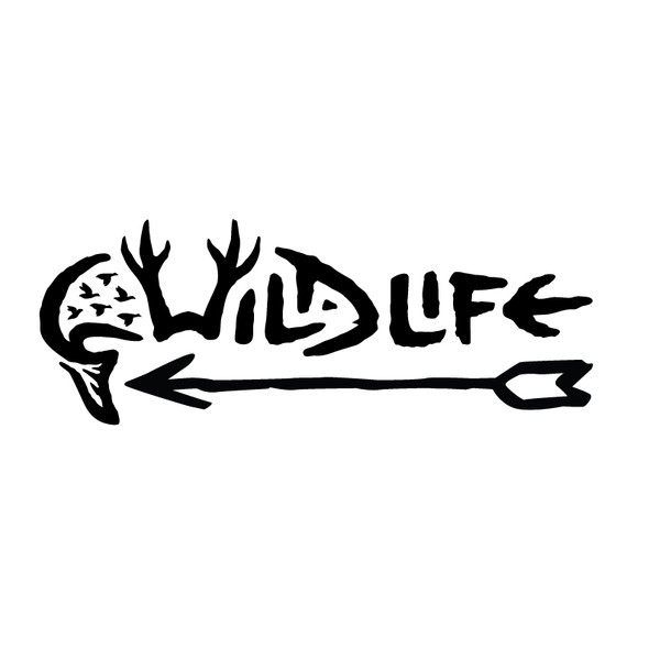 Fishing logo with the title 'Wild Life logo'