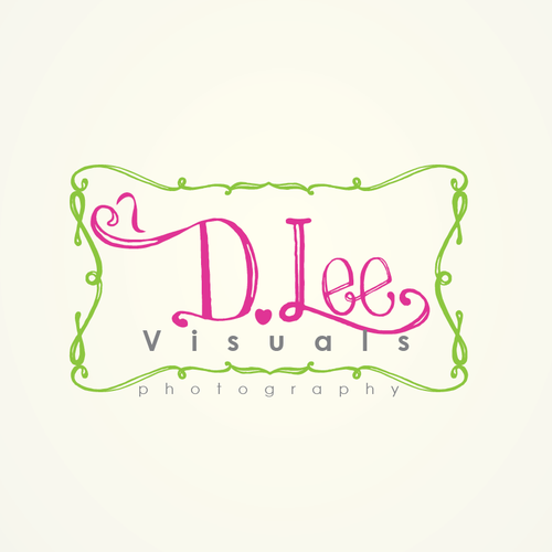 Signature design with the title 'Whimsical logo for photographer '