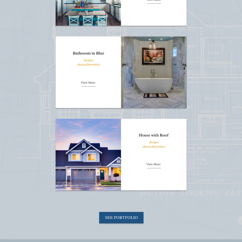 Architecture website with the title 'Web-design of site of home construction and remodeling'