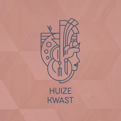 Art Nouveau design with the title 'Logo for restaurant'