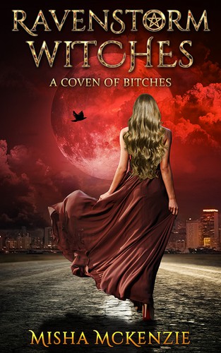 Witch book cover with the title 'RavenStorm Witches'