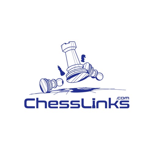 Chess design with the title 'Fun and modern logo for a Chess Website'