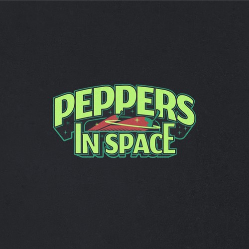 Star Wars design with the title 'Pepeprs in Space Logo'