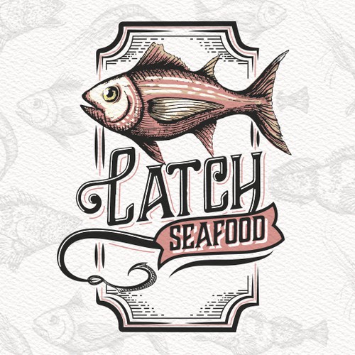 Seafood brand with the title 'Catch Seafood'