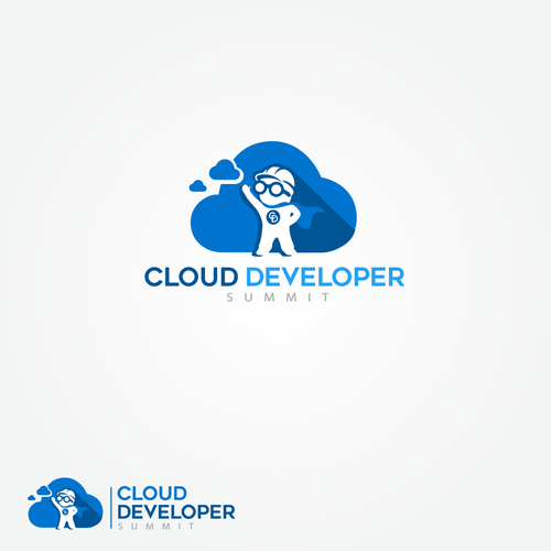 Cloud design with the title 'Logo for cloud developer '