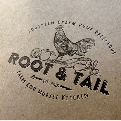 Cooking design with the title 'ROOT'