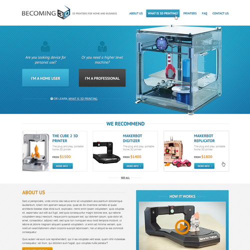 3-dimensional design with the title 'Becoming 3D'