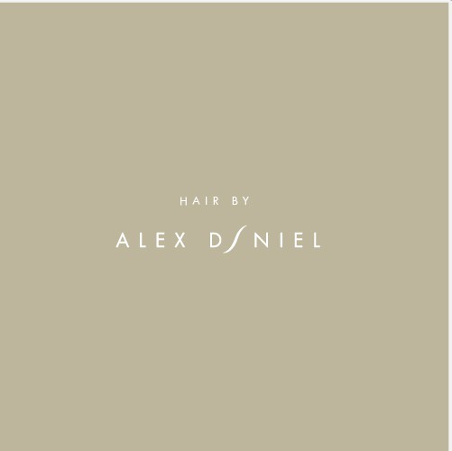 Hair brand with the title 'Hair by Alex Daniel'