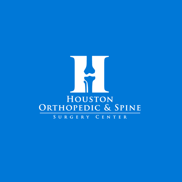 Orthopedic design with the title 'Houston Orthopedic & Spine Surgery Center'
