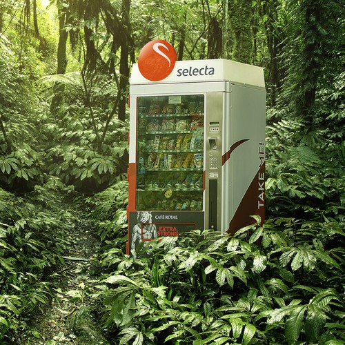 Photo manipulation artwork with the title 'Rainforest'