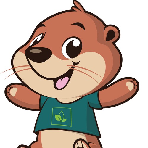 Otter design with the title 'Otter Mascot'