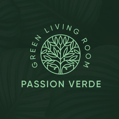 Circle design with the title 'Passion Verde Logo'