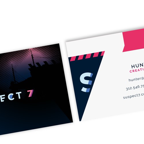 Noir design with the title 'A pink landscape for a noir animator group'