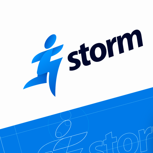 Storm design with the title 'Storm Logo Design'