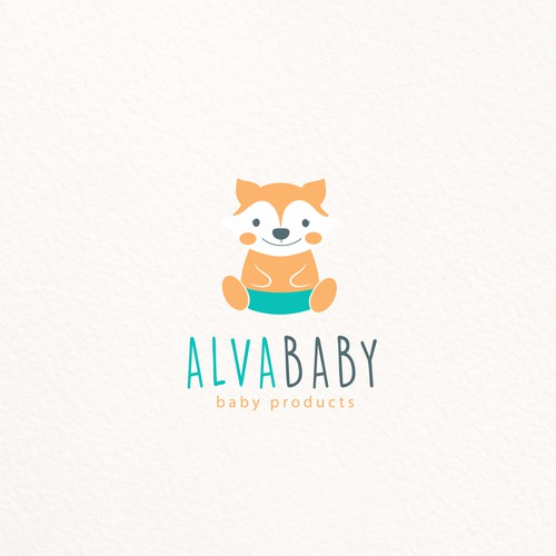 Diaper logo with the title 'ALVA BABY'