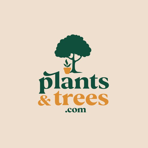 Plant logo with the title 'Rapidly Growing Online Nursery Logo'