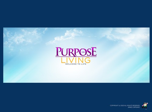 Church logo with the title 'logo for Purpose For Living'