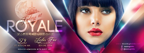 Nightclub design with the title 'Posh Party Flyer'