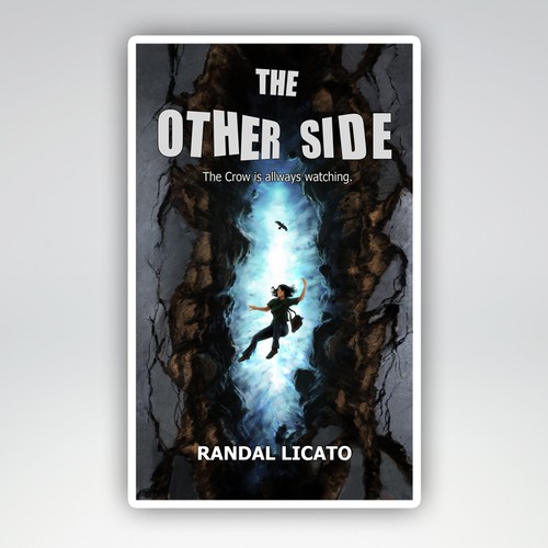 Portal design with the title 'Fantasy cover illustration'