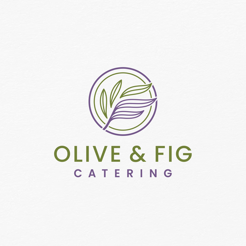 Plate logo with the title 'Logo design concept for a modern catering'