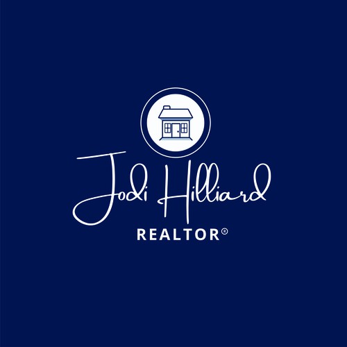 Real estate logo with the title 'Jodi Hilliard'
