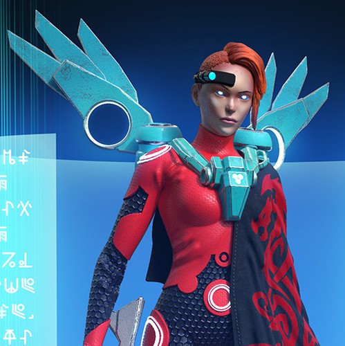 Mayan design with the title 'Wings'