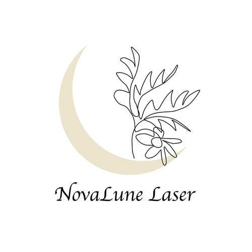 Transformation logo with the title 'Feminine Logo for Laser Brand'