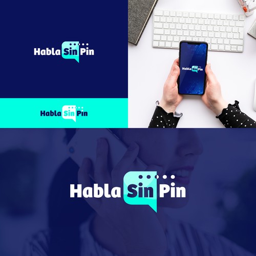 Global logo with the title 'Logo for a long distance calling service via a smartphone app'