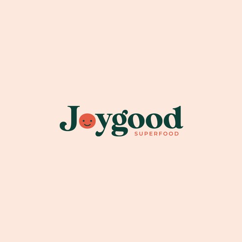 Joyous logo with the title 'Super Food Logo Design'