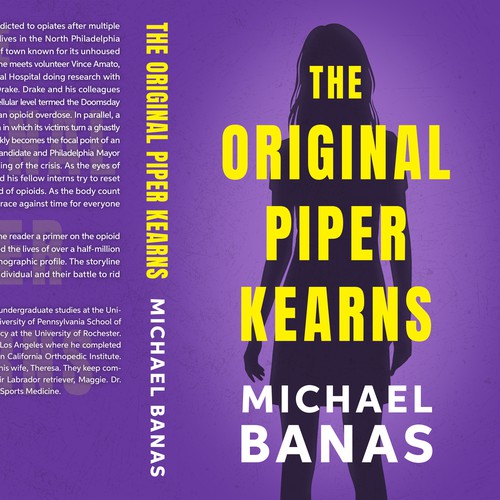 Sports book cover with the title 'Book Cover for a Novel "The Original Piper Kearns"'