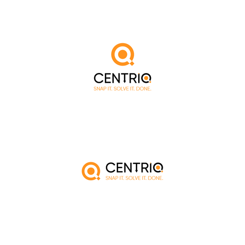 Futuristic brand with the title 'Centriq logo'