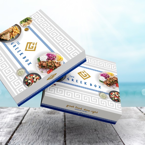 Food design with the title 'Food Delivery Box'