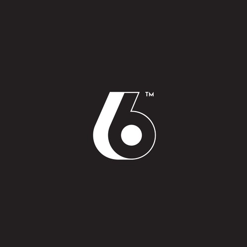 Number 6 logo with the title 'double six logo mark'