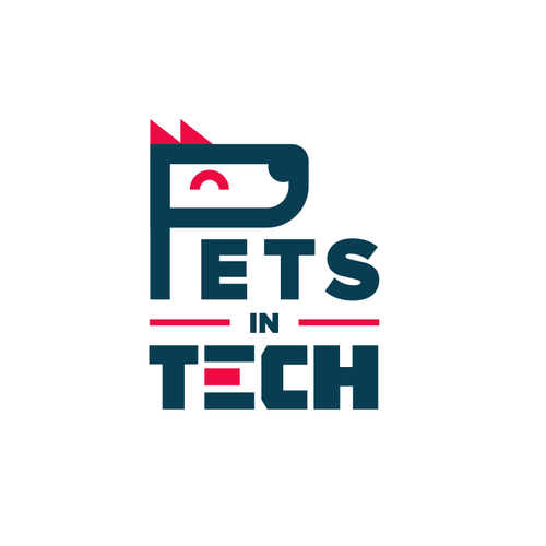Green tech logo with the title 'Logo Design for Pets In Tech'