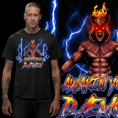 Devil design with the title 'tshirt design'