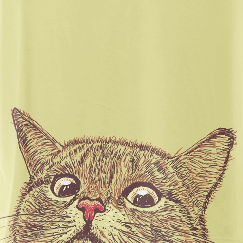 cat T shirts badasscat Cat drawing T shirt cat sketch cat art