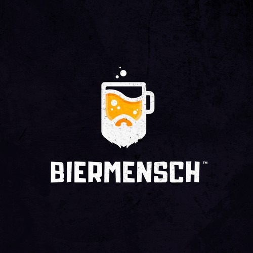 Conceptual logo with the title 'Biermensch'