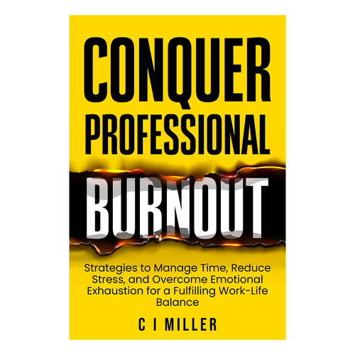 Professional book cover with the title 'Conquer Professional Burnout'