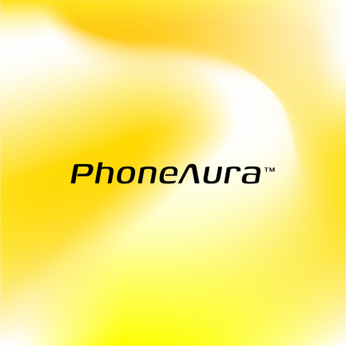 Aura logo with the title 'Logotype for online store specializing in mobile covers'