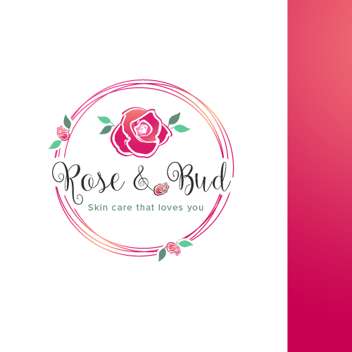 Anti aging logo with the title 'Rose & Bud'