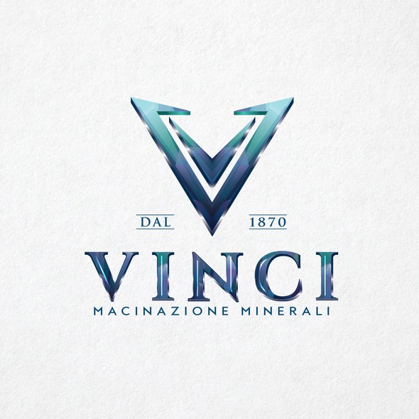 Mineral logo with the title 'Logo design for Vinci'