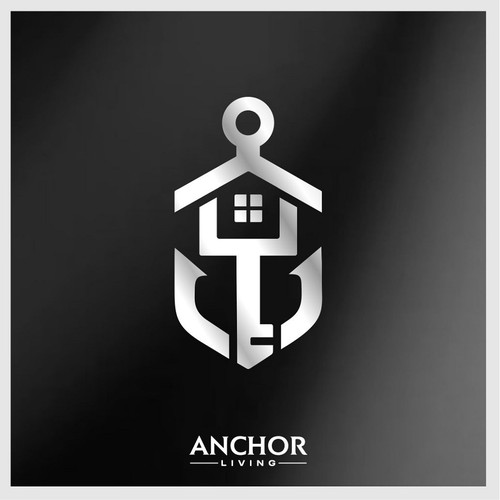 Anchor logo with the title 'logo real estate anchor'
